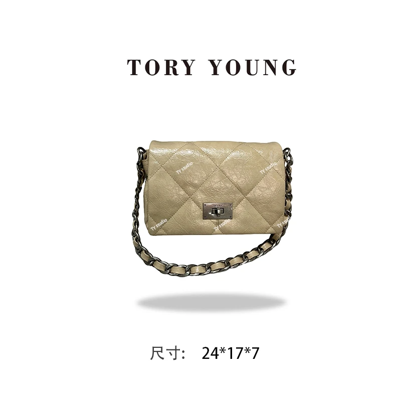 【TY】ZT-D7126-奶油杏 轻奢高级韩版单肩潮流时尚简约女包