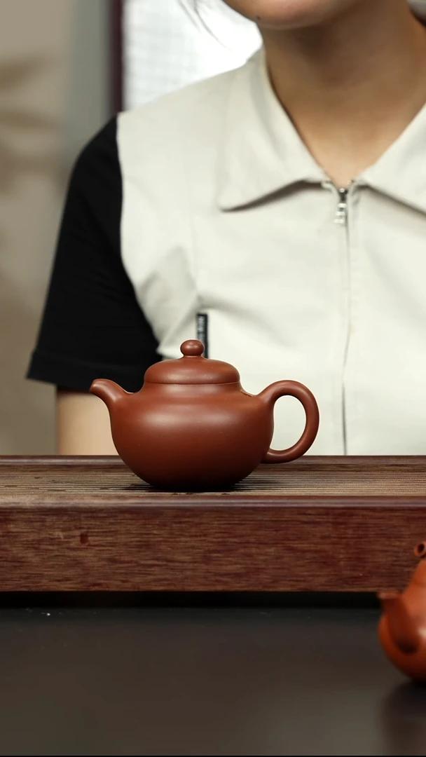 紫砂茶壶超矿标底槽清兴炽堂 柿圆