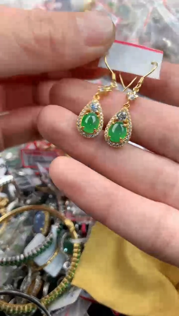 银S925镶嵌戒指翡翠777    3