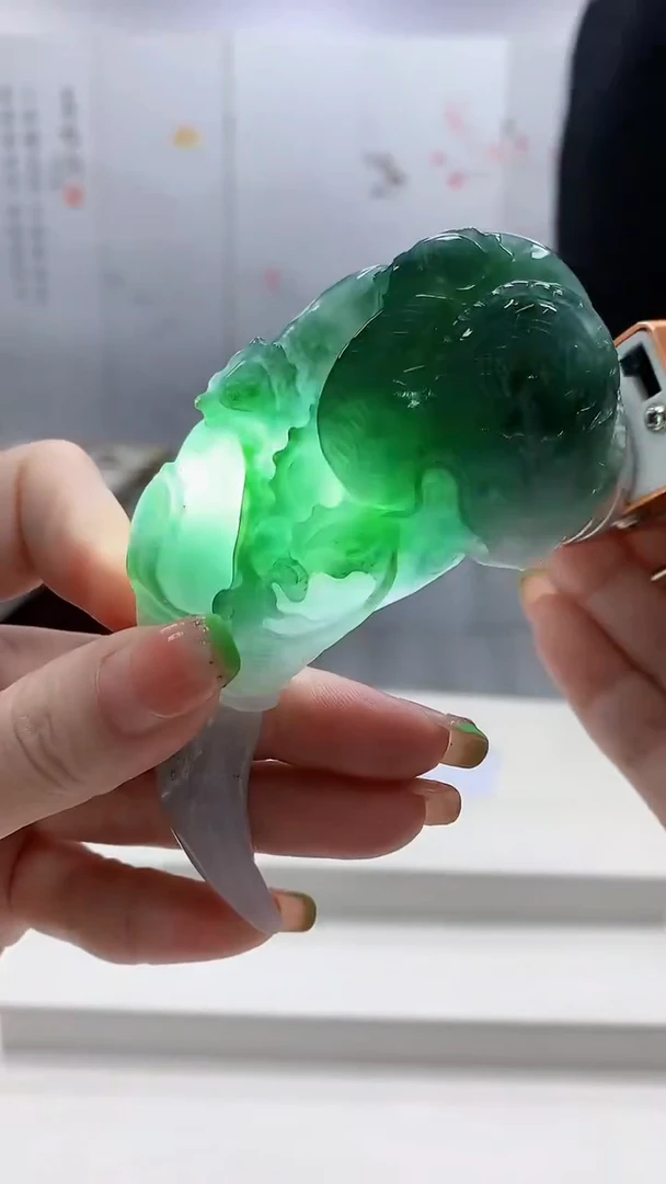 未镶嵌定制翡翠5145ry-毛货挂件53