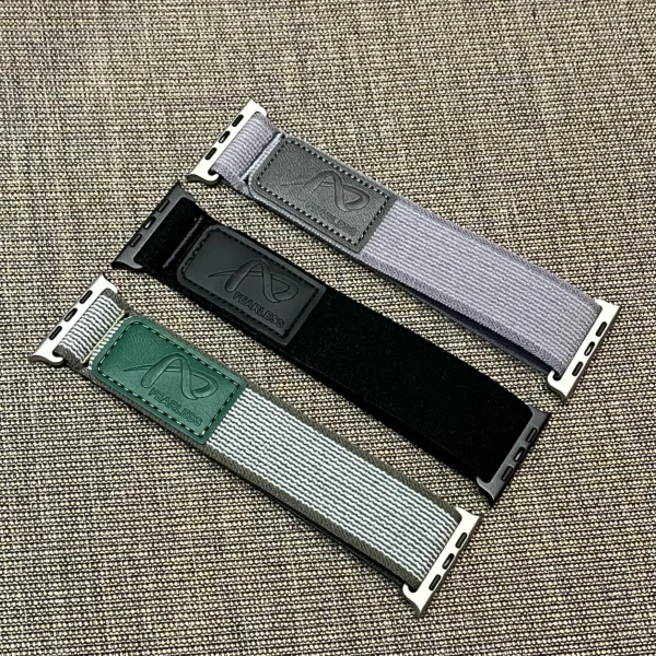 皮标野径适用苹果手表带ApplewatchS9尼龙iwatch10运动休闲手表带