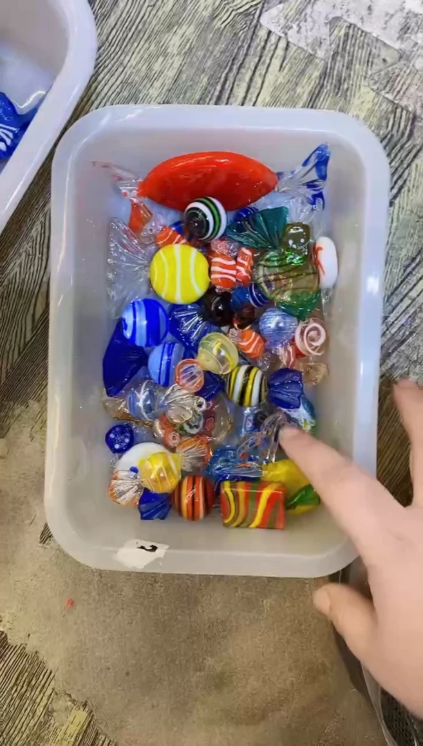 【闪购商品】琉璃手工艺品微瑕一盒