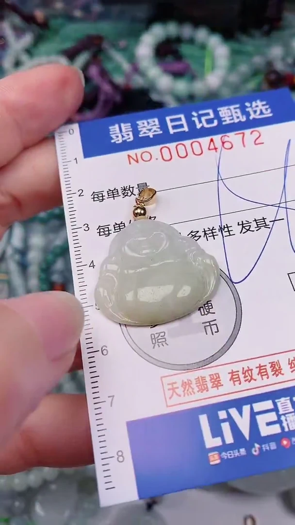 翡翠未镶嵌颈饰00004672