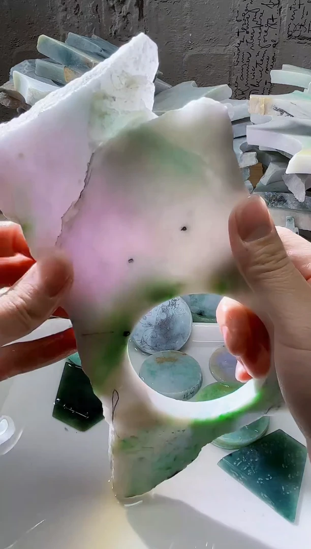 裸石翡翠天然翡翠A货玉 南 608