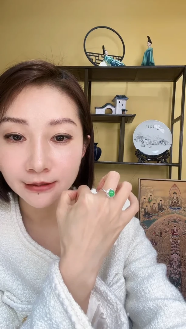 【闪购商品】翡翠戒指18K金镶嵌DFZ0119-35