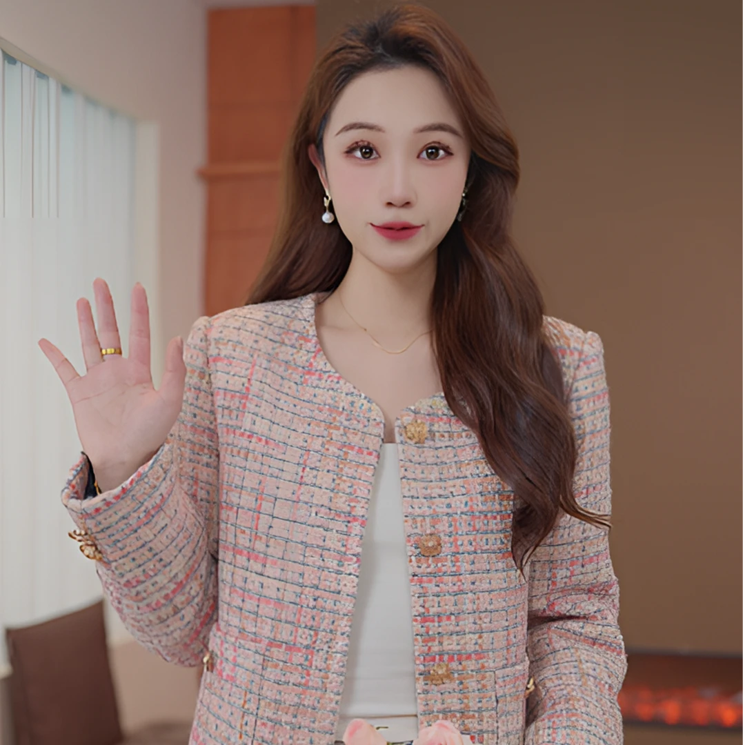 【SS定制】2025早春新款时尚气质小香风短外套