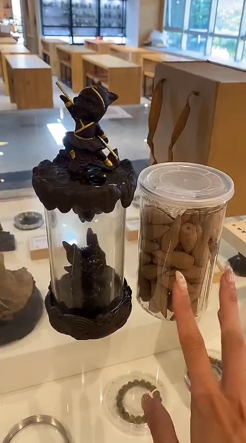 香篆1灵*抖音旗舰-大闹龙宫倒流香炉+玫瑰80g*2+茉莉80g*2