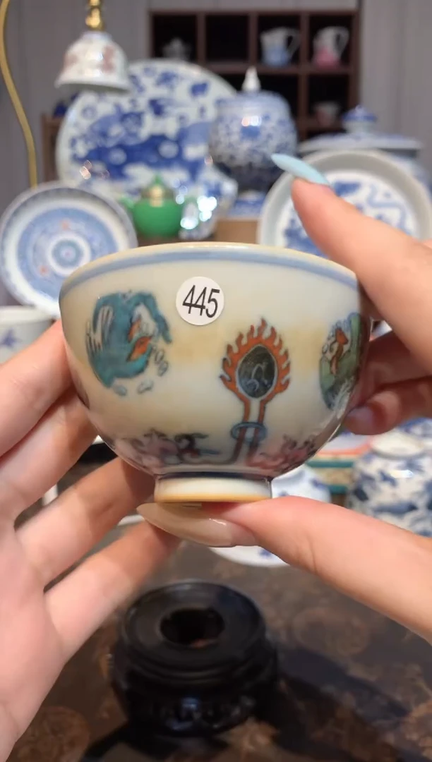 氵****麟445斗彩杯子cl128