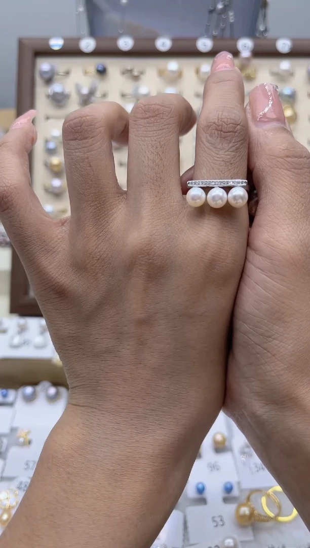 【闪购商品】淡水珍珠戒指合金73