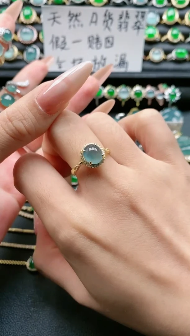 【闪购商品】翡翠戒指银S925镶嵌1111111