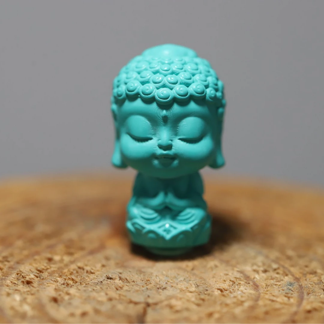 仿制松石八大守护神配饰搭配108手串diy雕刻件