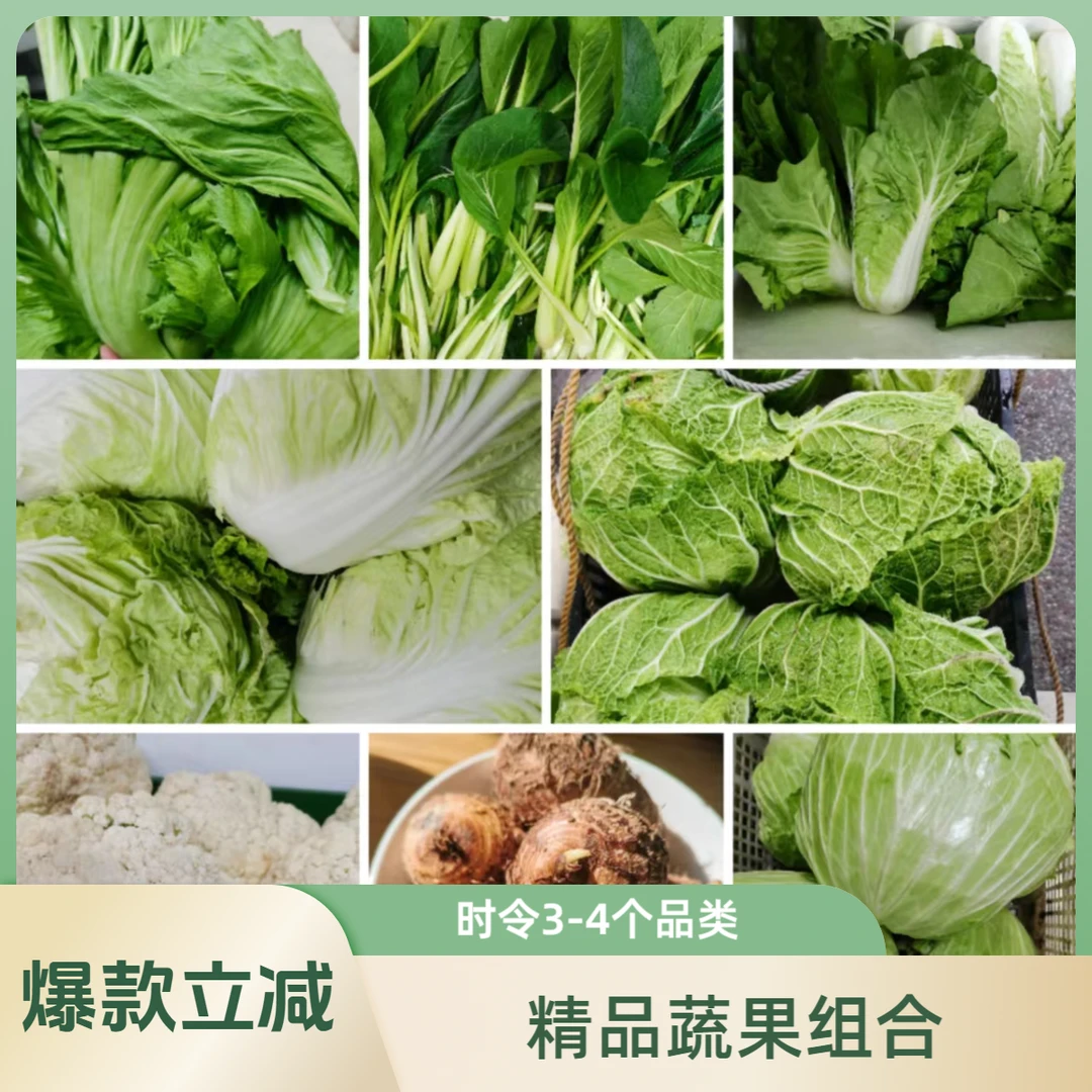 时令精品组合-店家依时令随机发3-4种菜品不重样 新粉首次购再减5元