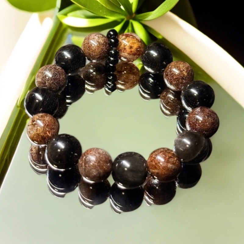 钛钢大理石项链 天然无暇