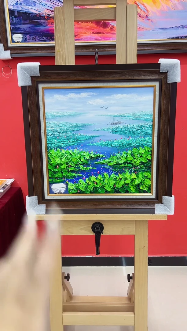 油画梁静-50*50-油画