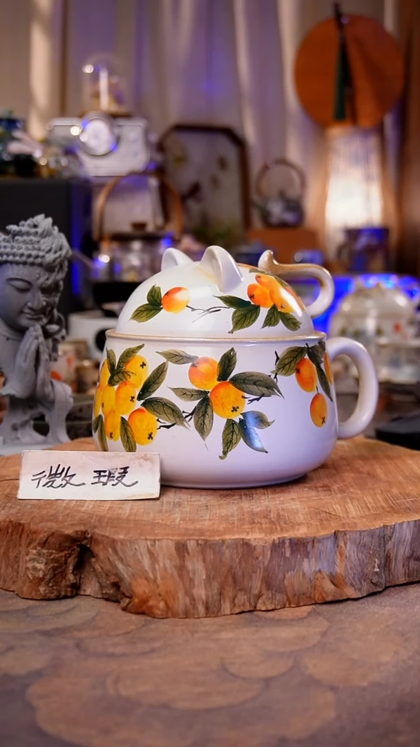 杯子琵琶手工手绘手工手绘