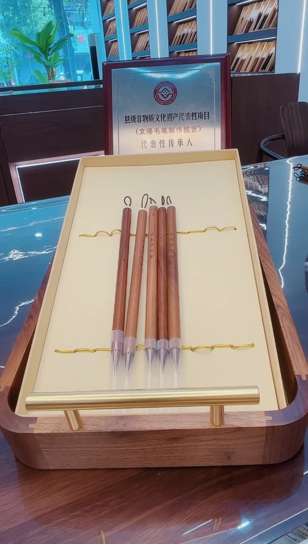 狼毫鸡距笔5支，超级好用