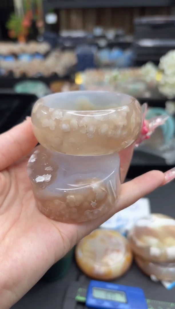 未镶嵌手镯石英质玉104(55圈赠送镯心)