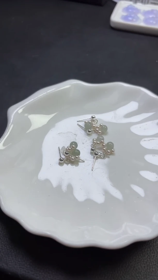 银S925镶嵌挂件翡翠多样性发一件432#-A2