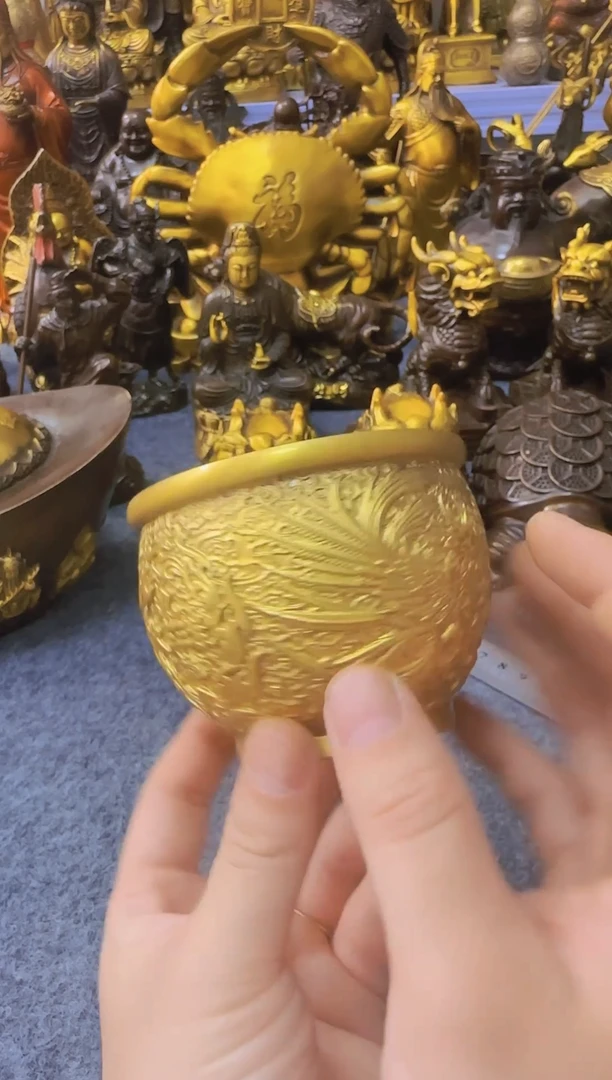 老黄黄铜摆件装饰品
