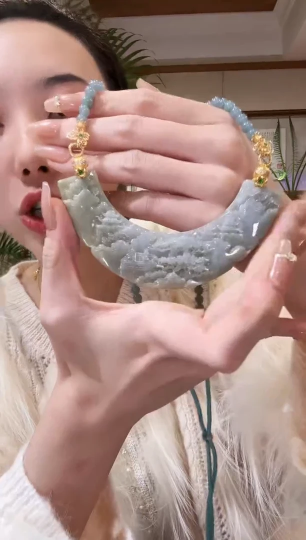 【闪购商品】翡翠颈饰未镶嵌国风
