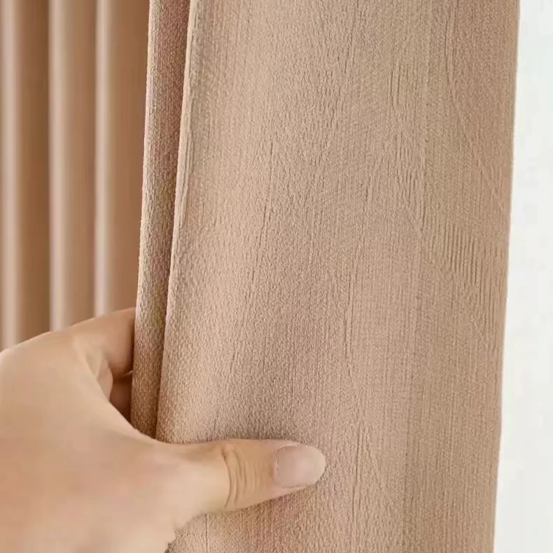 金枝玉叶2.7高雪尼尔奶茶色金枝玉叶客厅卧室窗帘