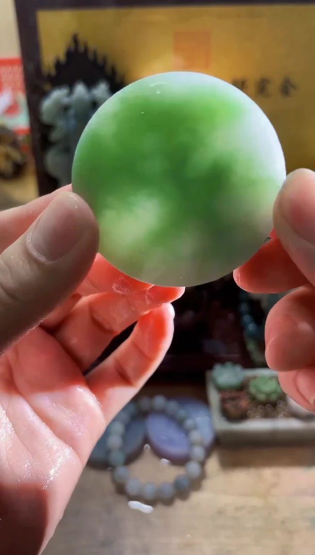 未镶嵌挂件翡翠A货常星8089