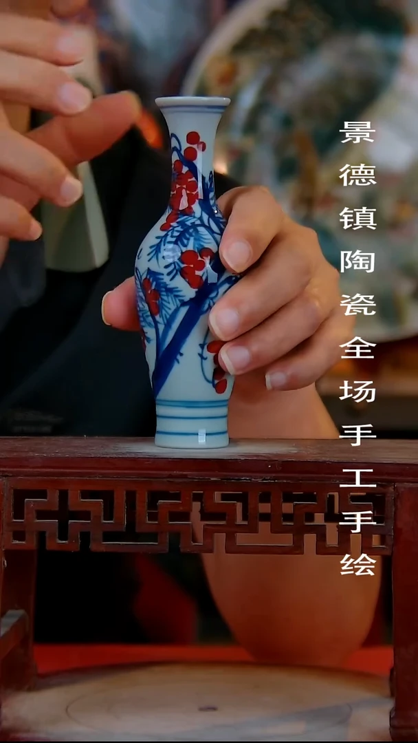 摆件手景德镇陶瓷 全场手工绘