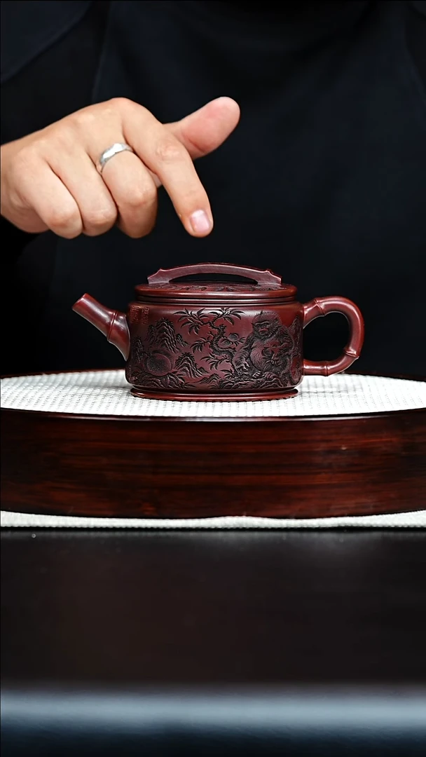茶壶紫砂宜兴紫砂汉瓦壶