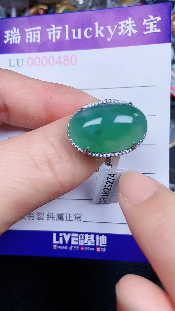 颈饰银S925镶嵌翡翠0480