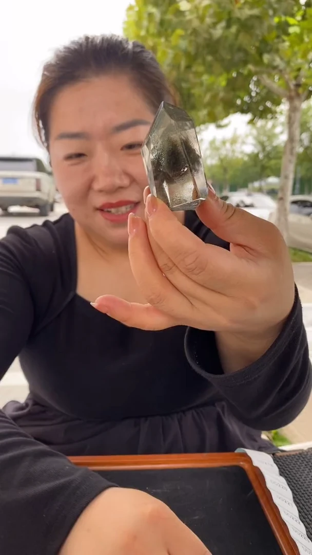 未镶嵌珠宝半成品水晶幽灵随形D212