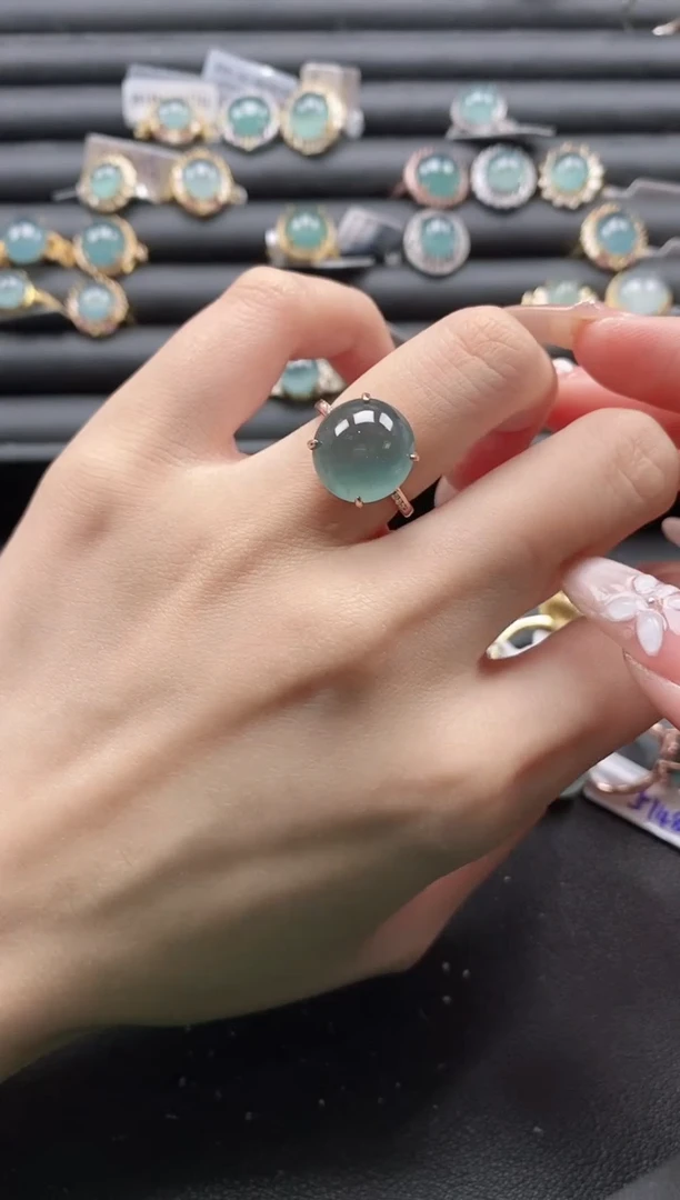 【闪购商品】翡翠戒指银S925镶嵌1111