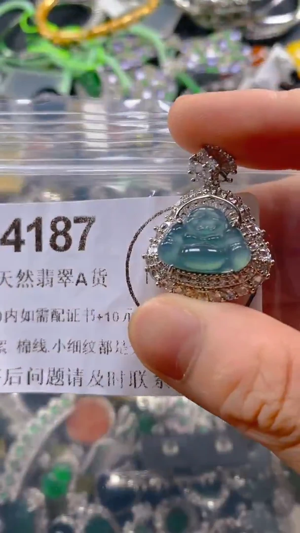 翡翠未镶嵌吊坠(不含链)4187.。。。。。