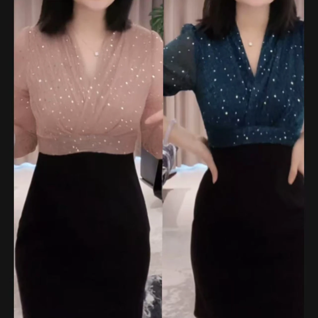 轻奢高级感气质显瘦女人味高级感连衣裙YF2531