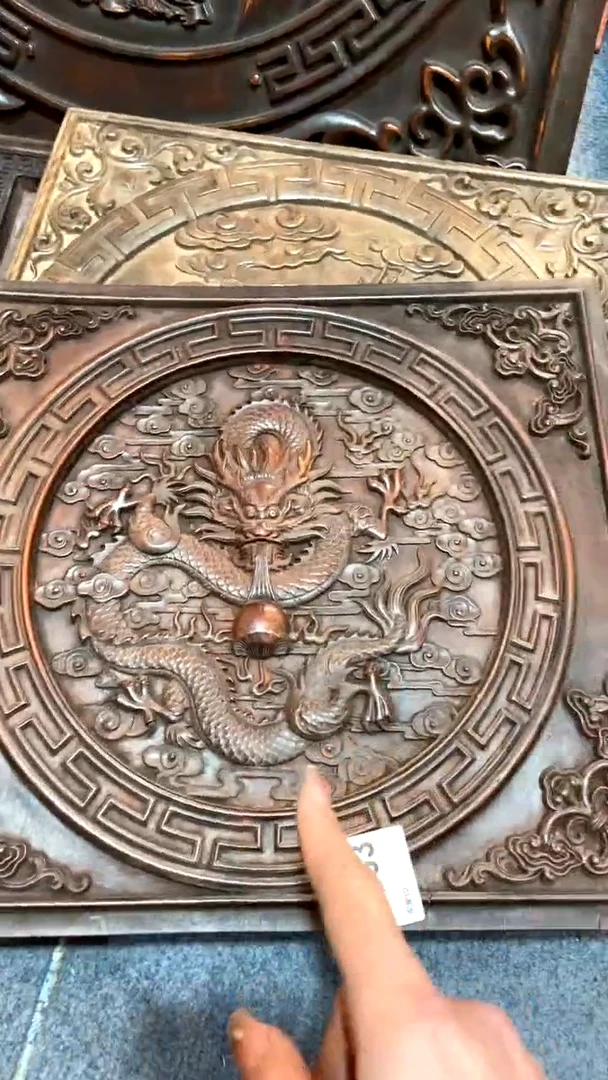 【闪购商品】木A紫檀雕刻板一物一拍以直播间为准