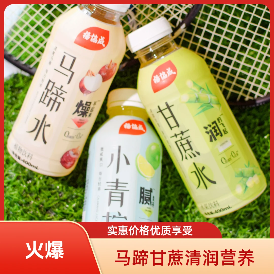 【果汁系列】杨协成马蹄水甘蔗水好喝清润营养秋冬饮料400ml*15瓶