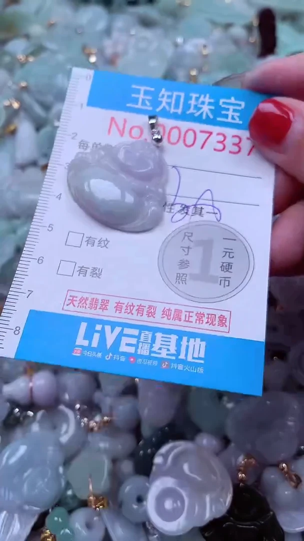 吊坠(不含链)未镶嵌翡翠7337