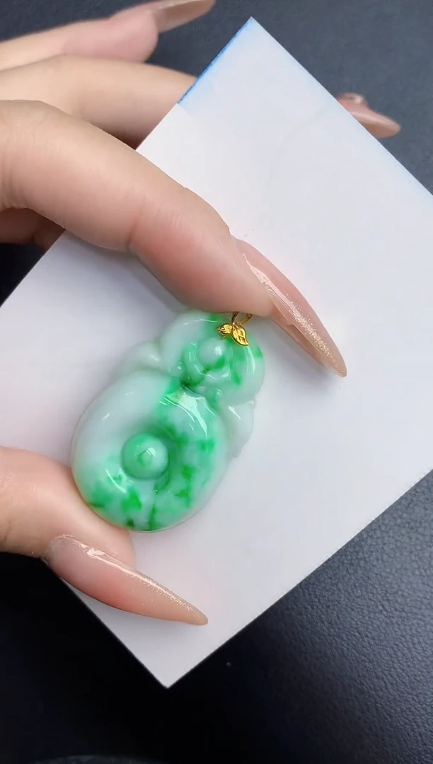 【闪购商品】翡翠颈饰18K金镶嵌000000000