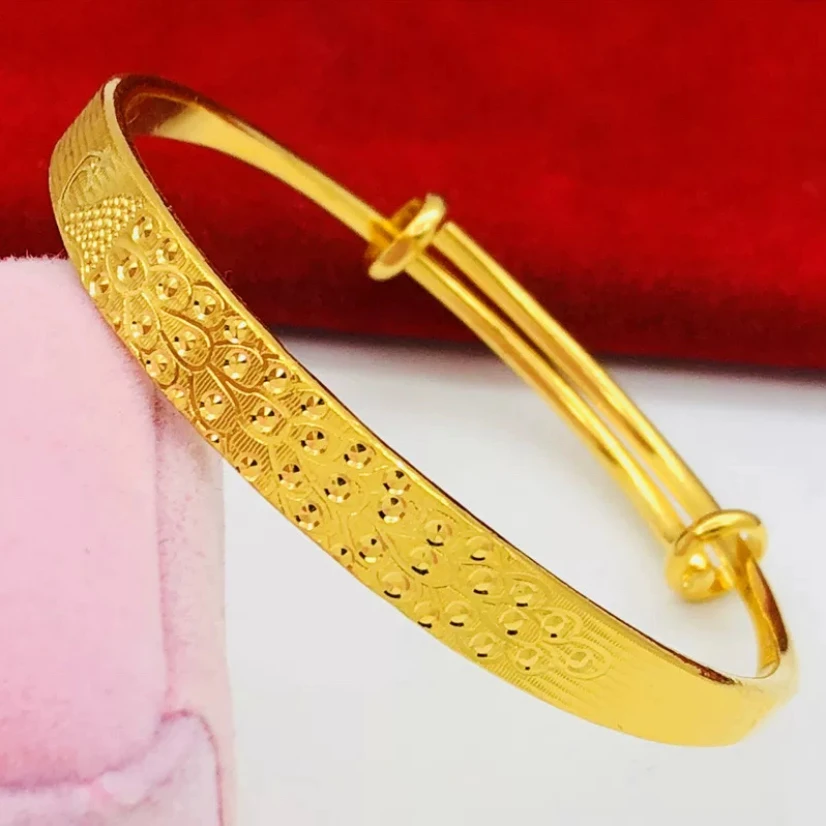 抖音好物合金手镯 孔雀推拉手镯经典百搭时尚潮流