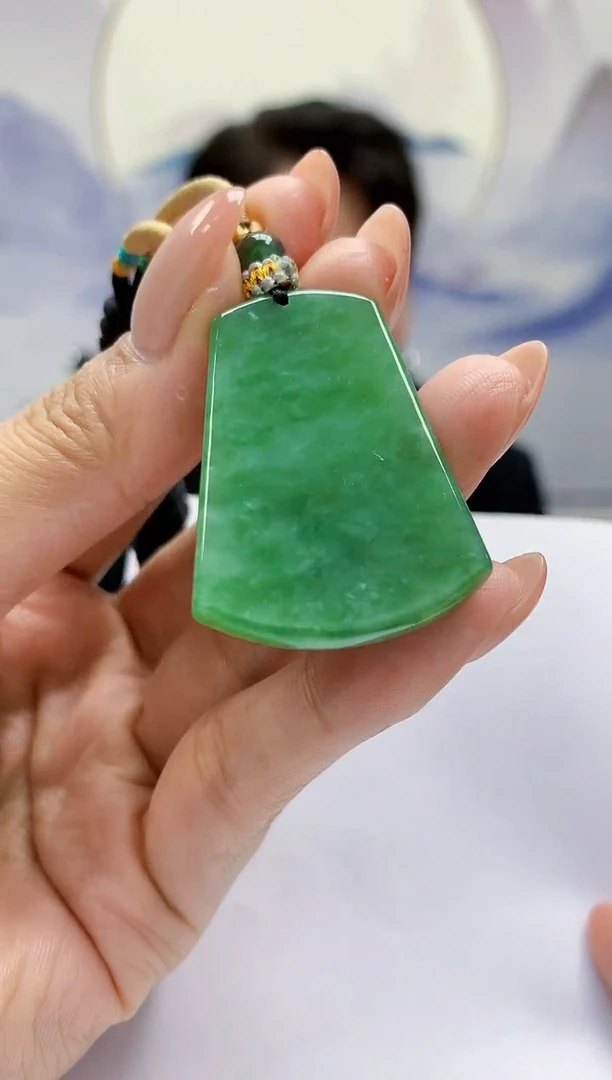 定制翡翠未镶嵌5060MM-毛货挂件93