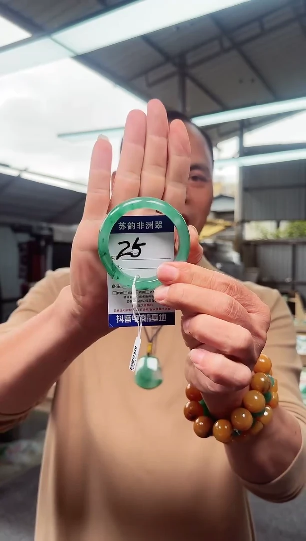 未镶嵌手镯石英质玉（非洲翠）55+