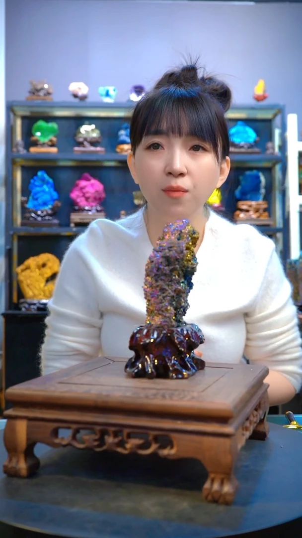 石材爱**使精品矿物晶体摆件