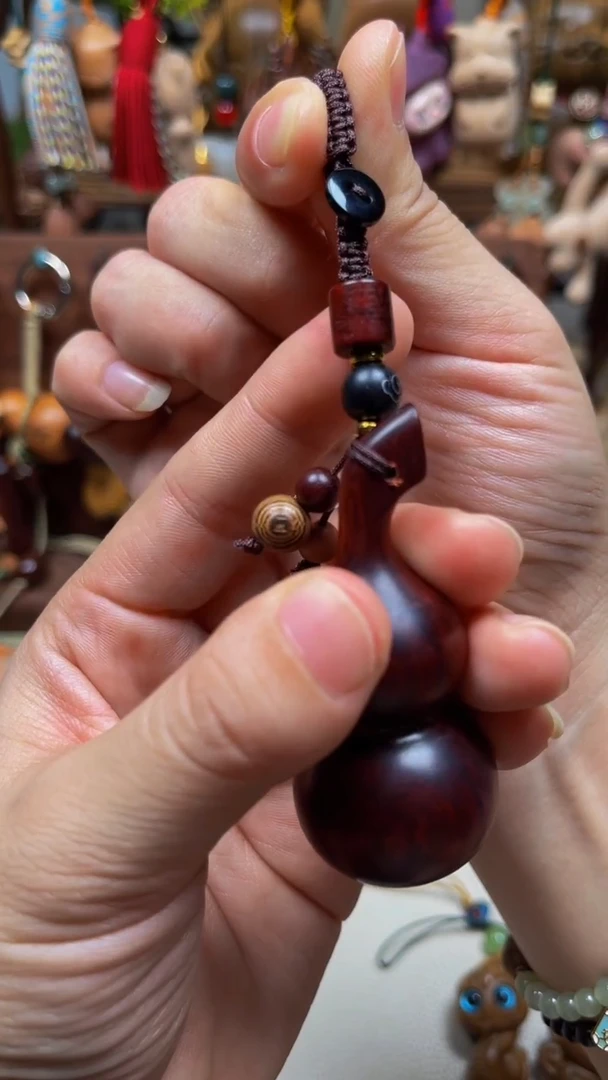 檀香木紫檀葫芦钥匙扣