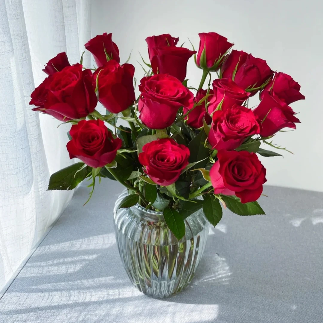 【高原红玫瑰八支】高品质红玫瑰全场任意两单京东包邮