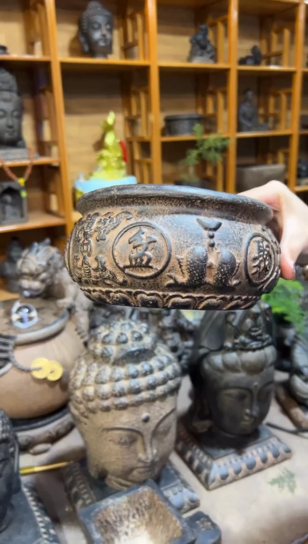 陶土【火山泥】聚宝盆