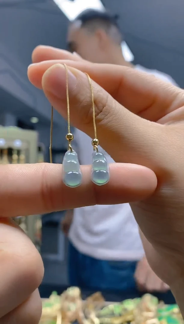 【闪购商品】翡翠耳饰合金0141翡翠耳线