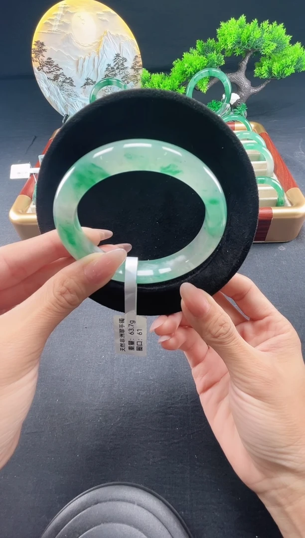 未镶嵌手镯石英质玉（非洲翠）真品上等纯天然非洲翠玉手镯石英质玉