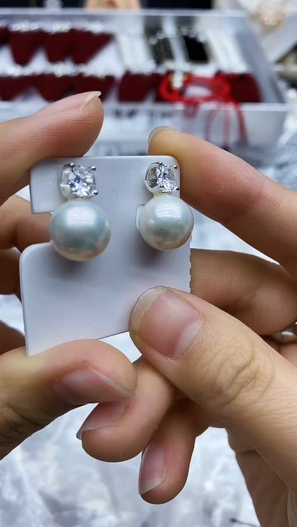 未镶嵌耳饰淡水珍珠耳钉