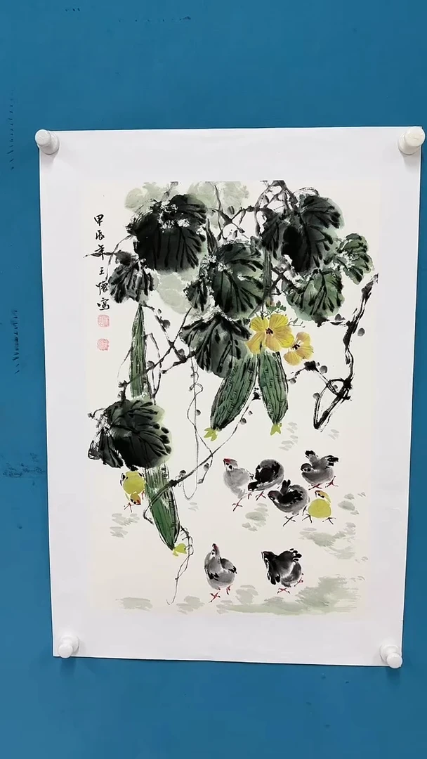 【闪购商品】国画1.26-王夫怀-四尺三开-6