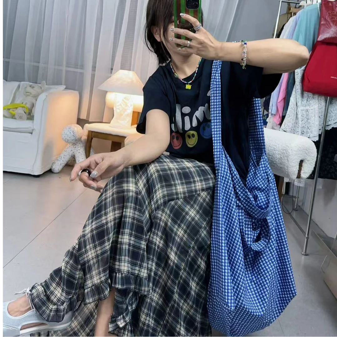 SISTERS【预售】气质格子的松紧半裙