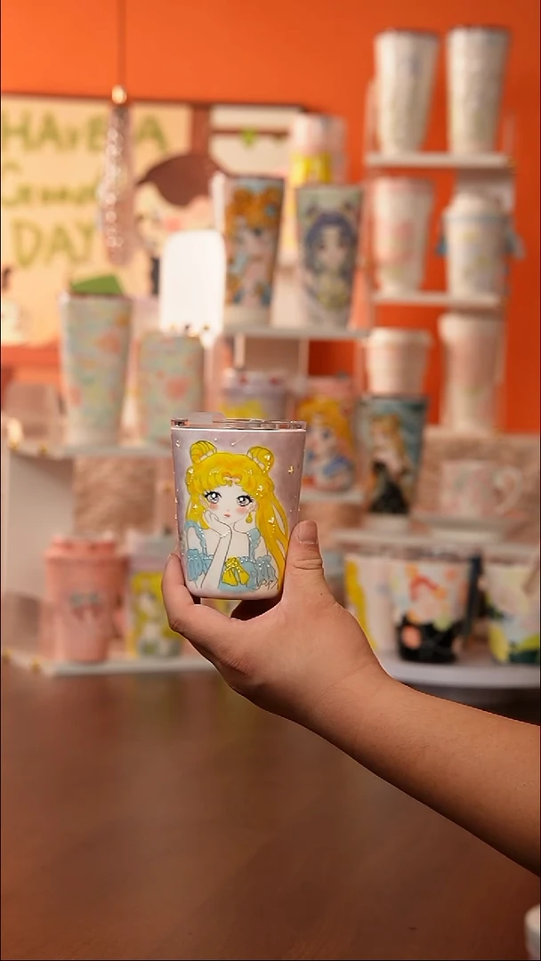景德镇手工手绘文创陶瓷杯